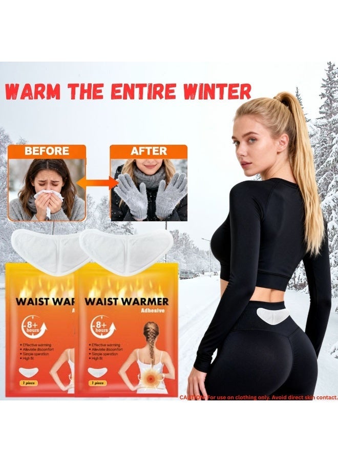 Advanced Waist Warmer Patch with Adhesive | Up to 10 Hours of Air Activated Heat Therapy for Lower Back Pain & Muscle Soreness, Disposable Drug-Free Warm Patches for Back & Hips | 10 Pack - Image 2