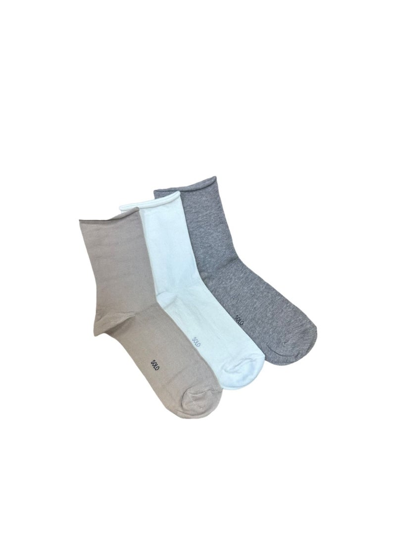 Solo - Solo ISABELLA Classic Long Pack Of 3 Socks For Women - Image 1