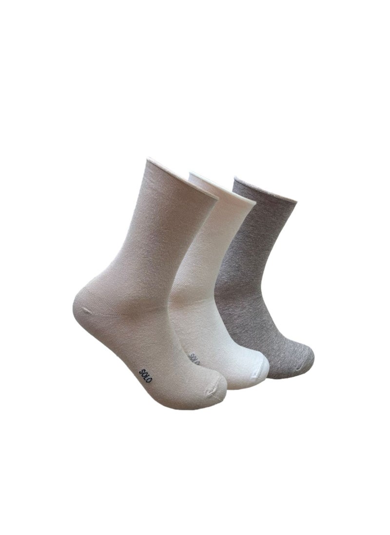 Solo - Solo ISABELLA Classic Long Pack Of 3 Socks For Women - Image 1