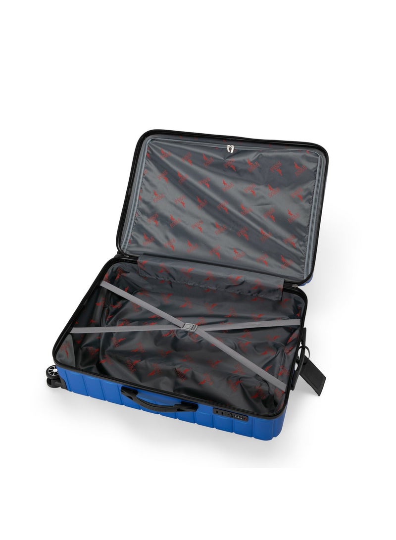 ايجل اكسبريس إيجل إكسبريس وود حقيبة سفر 20 بوصة - أزرق ملكي - صلبة ضد الخدش - غطاء حماية مجاني - ضمان لمدة عام - Image 5