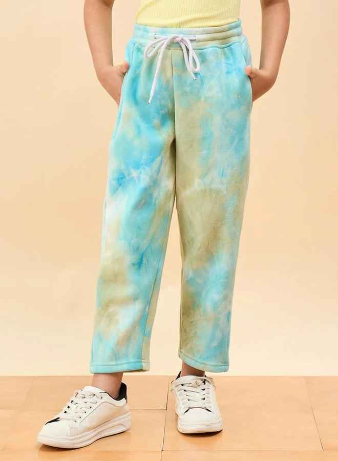 ستايلو بج جوغر بطبعة تاي داي برباط عند الخصر