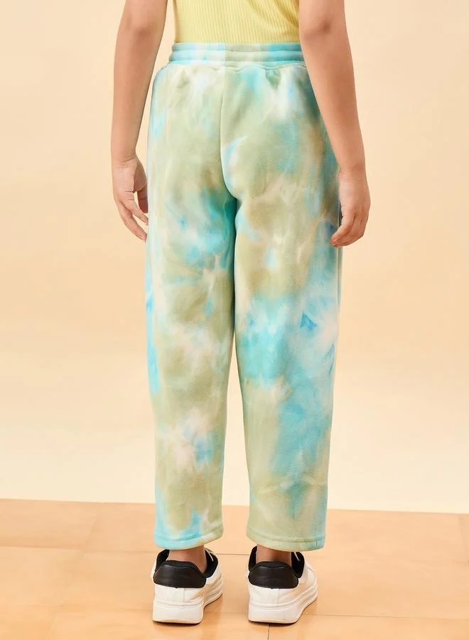 ستايلو بج جوغر بطبعة تاي داي برباط عند الخصر