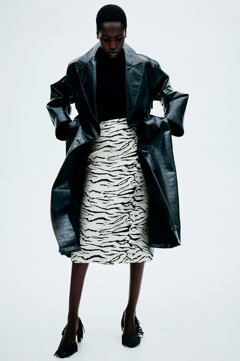 H&M Jacquard-weave skirt