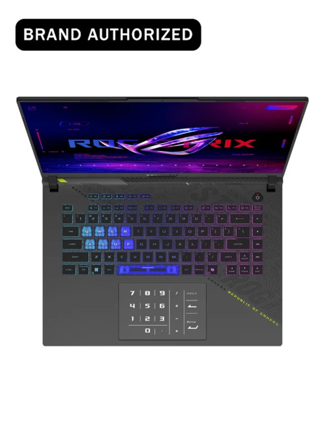ROG Strix G16 Gaming Laptop, AMD Ryzen 9 8940HX Processor, 16GB DDR5 RAM, 1TB SSD, NVIDIA GeForce RTX 5060 8GB GDDR7, 16" WQXGA 240Hz IPS-Level Display, Windows 11 Home, English & Arabic Keyboard, 1 Year Warranty | G614PM-G161W Eclipse Grey