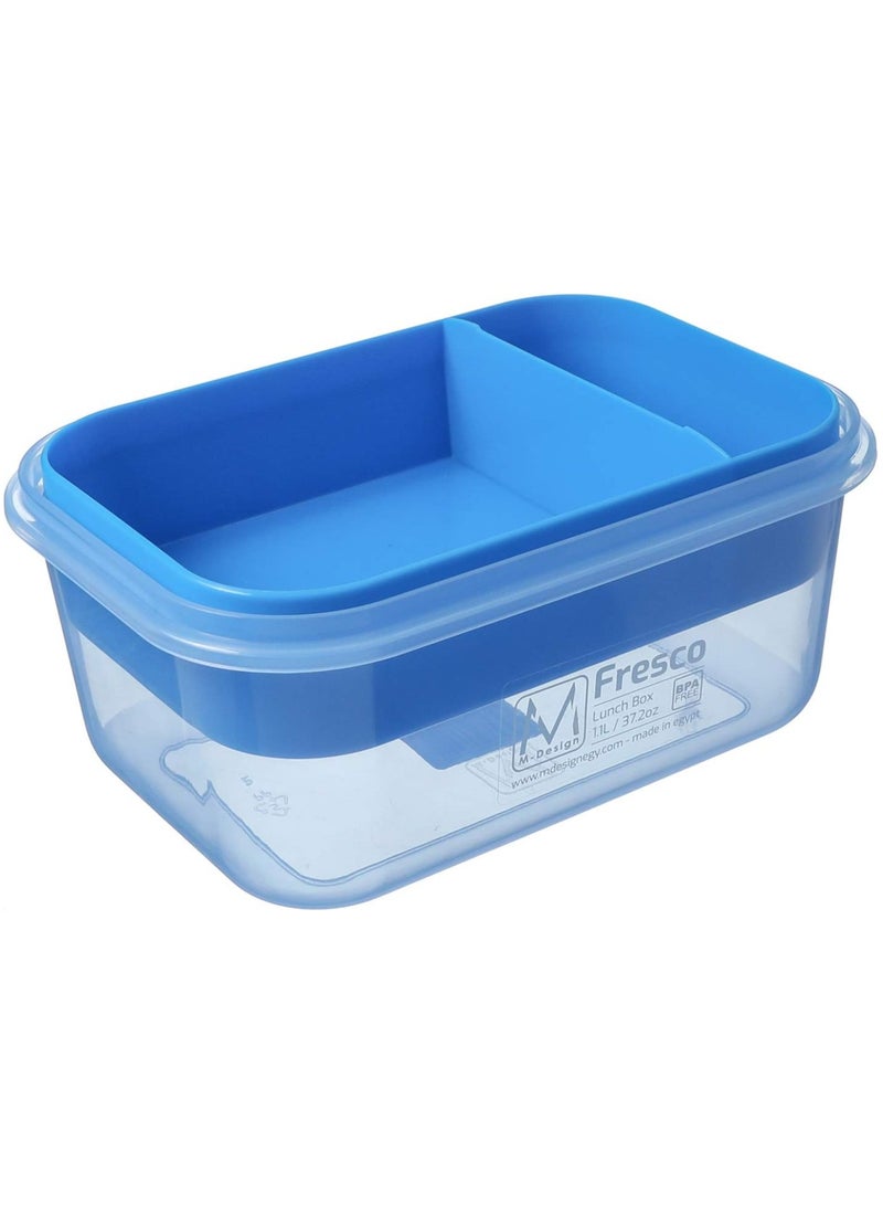 أم-ديزاين لانش بوكس - حافظة طعام من ام ديزاين سعة 1.1 لتر - أزرق - Image 2