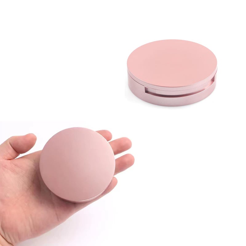 Qeuly 3 Pack Eyelash Case, Circle lash Packaging Case with Makeup Mirror, Eyelash Storage Empty Box with False Eyelash Holder for Women and Girls (Rose Gold) - Image 5