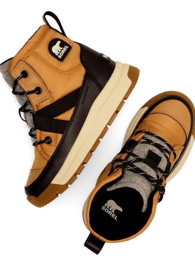 Sorel Unisex Children's Whitney 3 Mid Waterproof Fashion Boots, Tawny Buff Black, 36 EU - Image 5