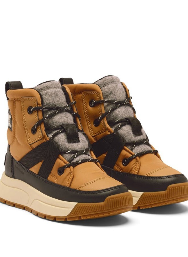 Sorel Unisex Children's Whitney 3 Mid Waterproof Fashion Boots, Tawny Buff Black, 36 EU - Image 2