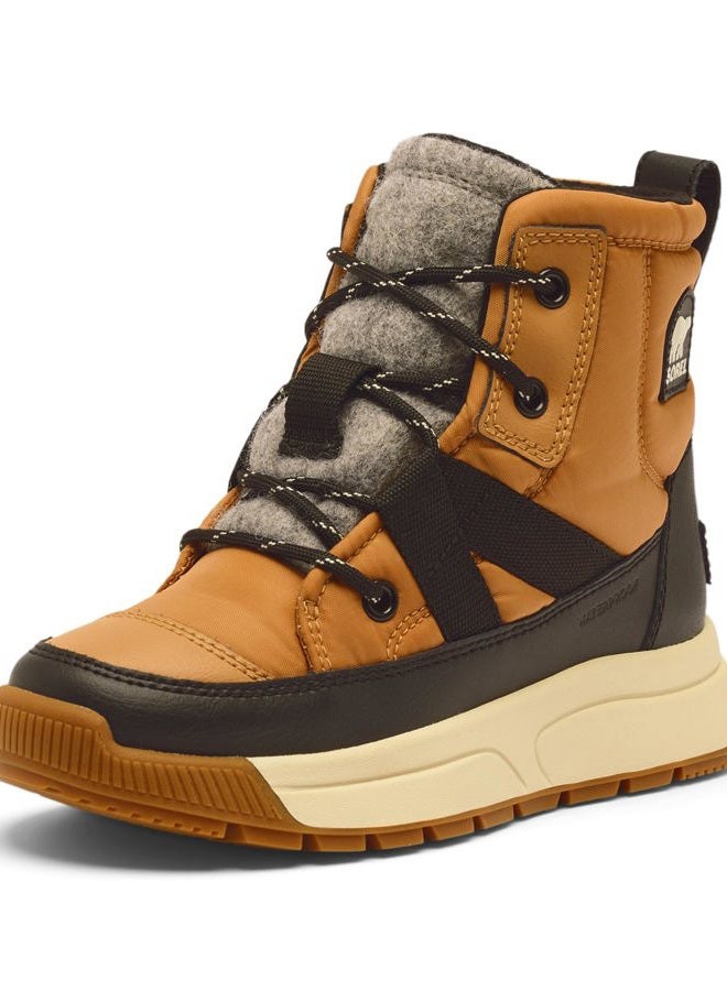 Sorel Unisex Children's Whitney 3 Mid Waterproof Fashion Boots, Tawny Buff Black, 36 EU - Image 1