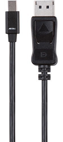 Accell B143B-003B Mdp to DP 1.2 - VESA-Certified Mini DisplayPort to DisplayPort 1.2 Cable - 3 Feet (Black), Hbr2, 4K UHD @60Hz, 1920X1080@240Hz, 3.3 Feet (1 Meter)(Pack of 1) - Image 3