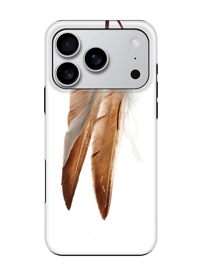 Stylizedd غطاء مغناطيسي Tough Pro لهاتف iPhone 17 Pro، طبقتين هجين PC + TPU غطاء موبايل غير لامع - Chief Longfeathers - Image 1