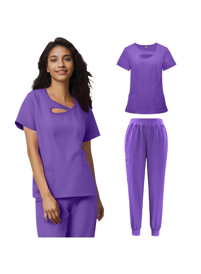 NIBEMINENT Design Nurse Uniform Set of Sweatshirts Clothes for Medical Women Beauty Salon Uniform Woman  Scrubs Uniforms Sets - Image 1