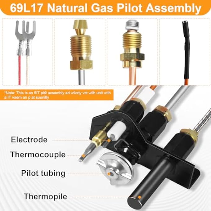 NATURAL GAS (NG) 69L17 PILOT ASSEMBLY KIT - Image 2