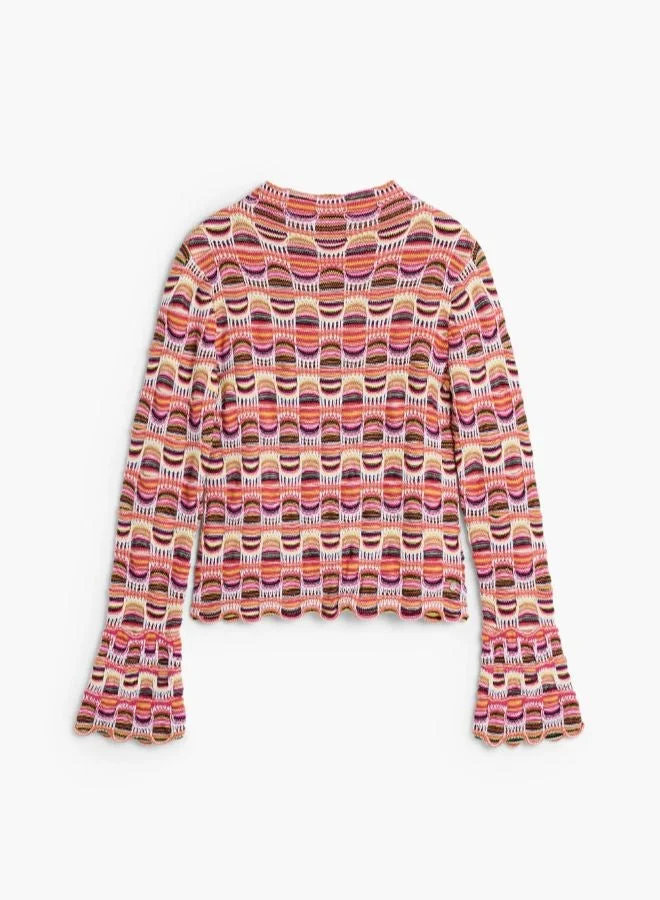 DESIGUAL Black Fine Crossover Sweater for Women | Best Price UAE
