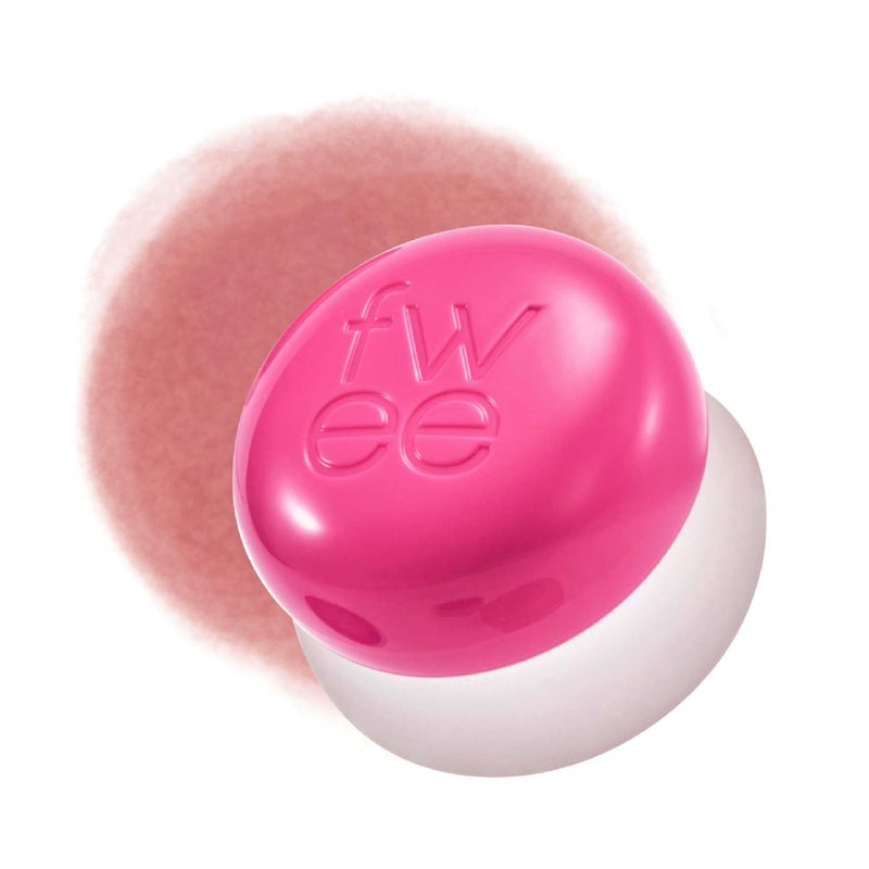 fwee Blurry Pudding Pot | Airbrushed Blush & Lip, Buildable & High Pigment, Long-lasting, Lightweight, Natural Soft Matte Finish, Satin Finish Blurring Blush - Skirt (Peachy Pink) | 0.17 oz - Image 1