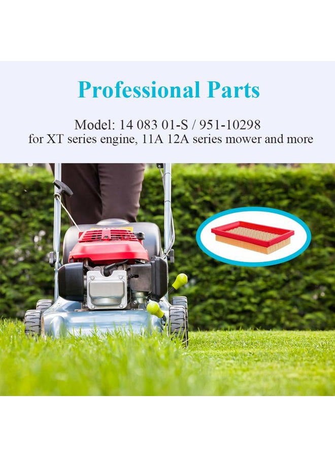 HOODELL 4 Pack 951-10298 Air Filter + Pre Cleaner for MTD Cub Cadet SC100 951-14632 Kohler 14 083 01-S Push Lawn Mower and More - Image 3
