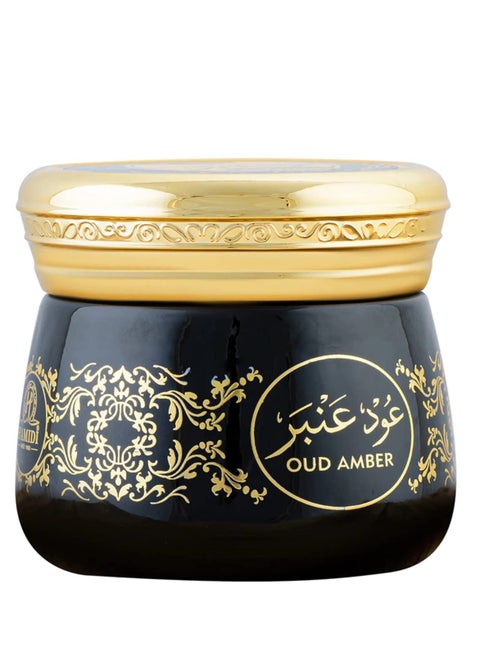 Hamidi Amber Muattar 100% Pure Oriental Oud Bakhoor 40 Grams Long Lasting Smoke-Free Aroma Refreshing Beauty of Nature