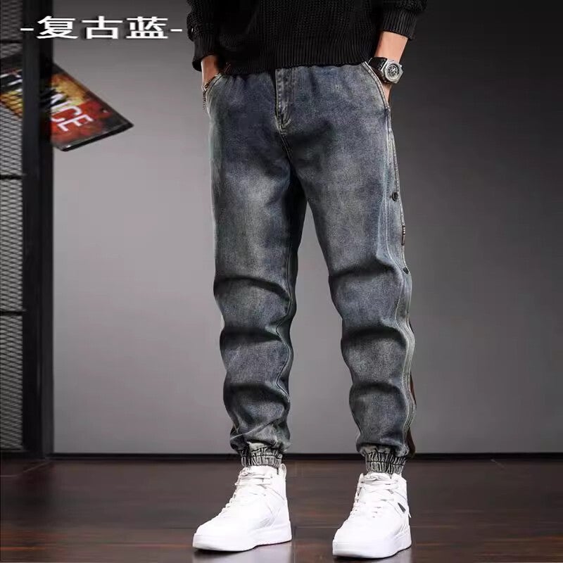 Unisex Classic Denim Jeans Loose Fit Daily Outdoor Wear - Image 3