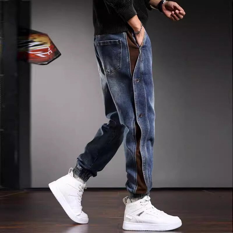Unisex Classic Denim Jeans Loose Fit Daily Outdoor Wear - Image 4