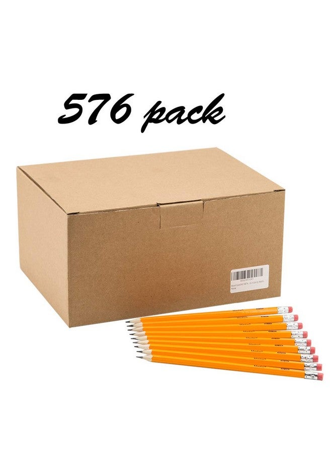 Madisi Wood-Cased #2 Hb Pencils, Yellow, Pre-Sharpened, Bulk Pack, 576 Pencils In Box - Image 2