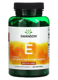 SWANSON Vitamin E, 400 IU, 250 Softgels 