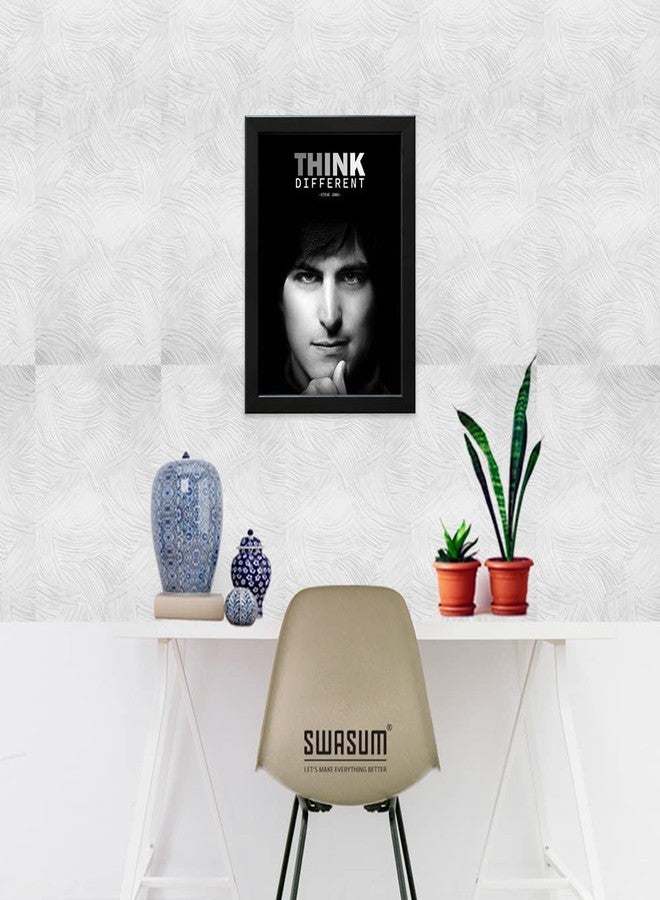 SWASUM Steve Jobs Motivational and Inspirational Quote Poster with Frame, (WF-24) Wall Décor (13.5X10.5, INCH), Framed, Pack of 01 - Image 2