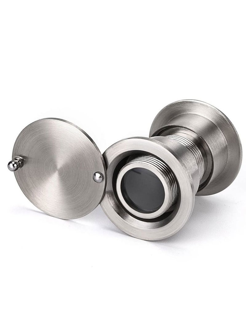 Excefore 220-degree Safety Door Viewer with Heavy Duty Privacy Cover for 1-3/8 to 2-1/6 Doors Antique Sliver  - Image 4