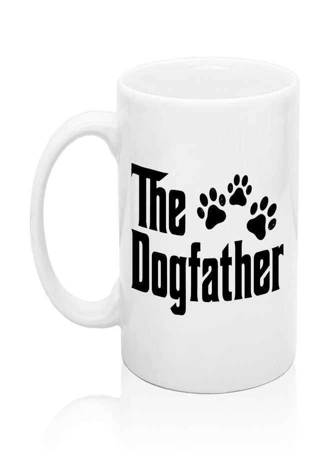 XQLZY The Dogfather Coffee Mug, Dogfather Mug, Funny Dog Tea Cup for Men Dad Friends Family, Birthday Gifts Father's Day for Men Fathers Daddy Stepdad Dogfather Brother Uncle - Image 1