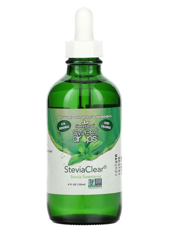 Wisdom natural SweetLeaf Sweet Drops SteviaClear 4 fl oz (120 ml) 