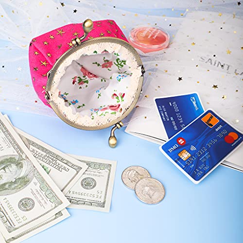 Oyachic Coin Purse, Small Denim Change Purse,Stars Wallet with Clasp,Vintage Money Bag,Car Coin Holder Pouch for Woman Girls - Image 5