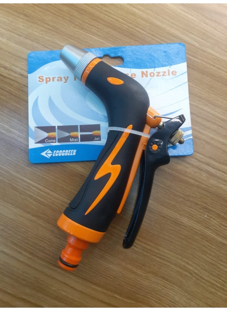 ECOGREEN SPRAY PISTOL GUN WITH ADJUSTABLE METAL NOZZLE GUN Brass-Zinc [7260] - Image 2