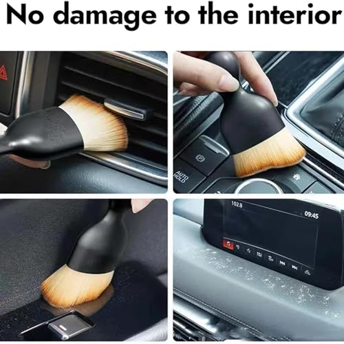 DETACHI Car Interior Cleaning Brush Ultra Soft Hair Car Brush for Cleaning Car Detailing Brush for Cleaning Ac Vent Cleaner for Car Seat Accessories Car Cleaning Brush Car Interior Cleaner Brush - Image 2