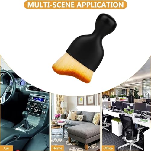 DETACHI Car Interior Cleaning Brush Ultra Soft Hair Car Brush for Cleaning Car Detailing Brush for Cleaning Ac Vent Cleaner for Car Seat Accessories Car Cleaning Brush Car Interior Cleaner Brush - Image 4