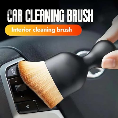 DETACHI Car Interior Cleaning Brush Ultra Soft Hair Car Brush for Cleaning Car Detailing Brush for Cleaning Ac Vent Cleaner for Car Seat Accessories Car Cleaning Brush Car Interior Cleaner Brush - Image 3