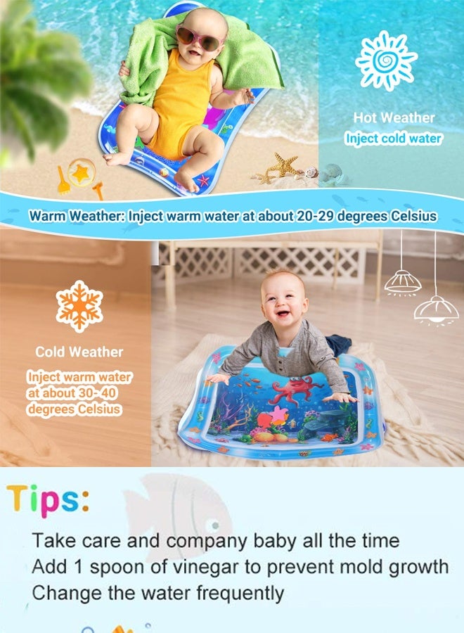 Infant Water Play Mat Safe And Harmless Inflatable Activity Center Spray Water Pad Promoting Baby Motor And Sensory Development  - Image 2