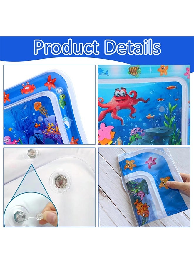 Infant Water Play Mat Safe And Harmless Inflatable Activity Center Spray Water Pad Promoting Baby Motor And Sensory Development  - Image 3