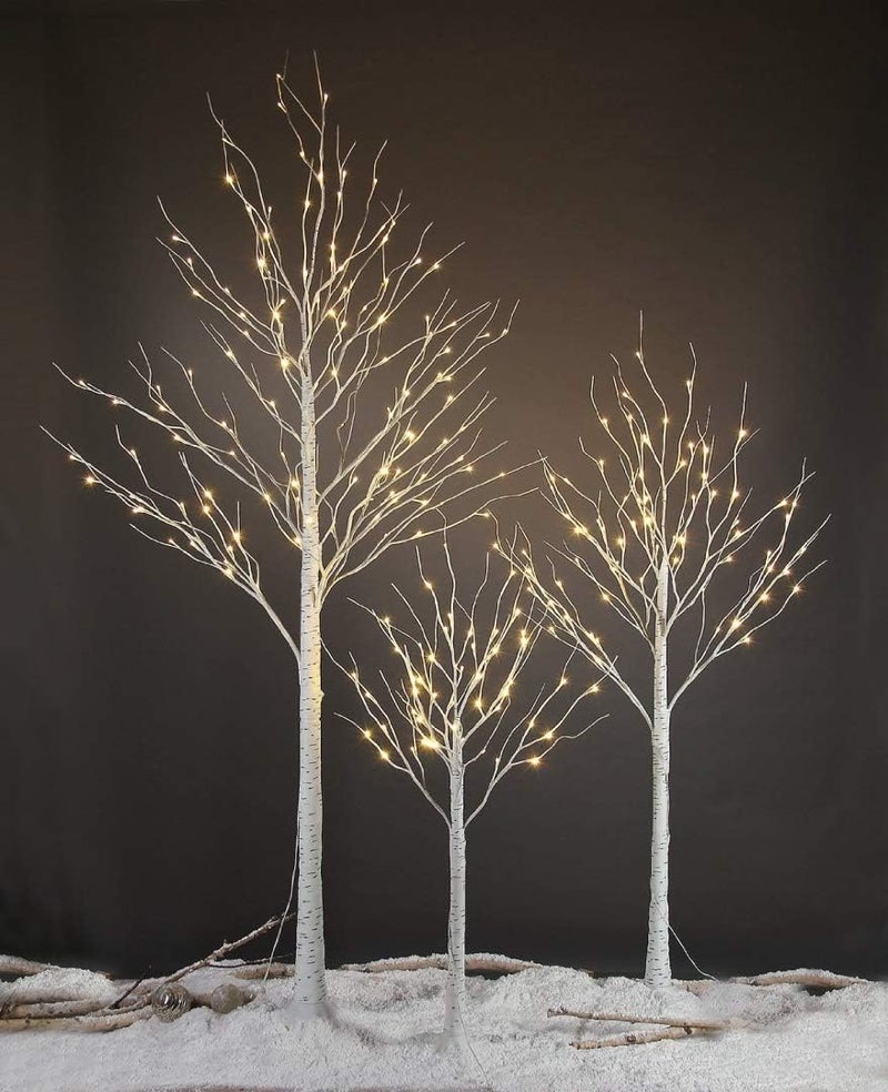 LIGHTSHARE Lighted Tree 4FT 48 LED Lighted Birch Tree for Decoration Inside and Outside Home Patio Wedding Festival Christmas Decor Warm White - Image 5