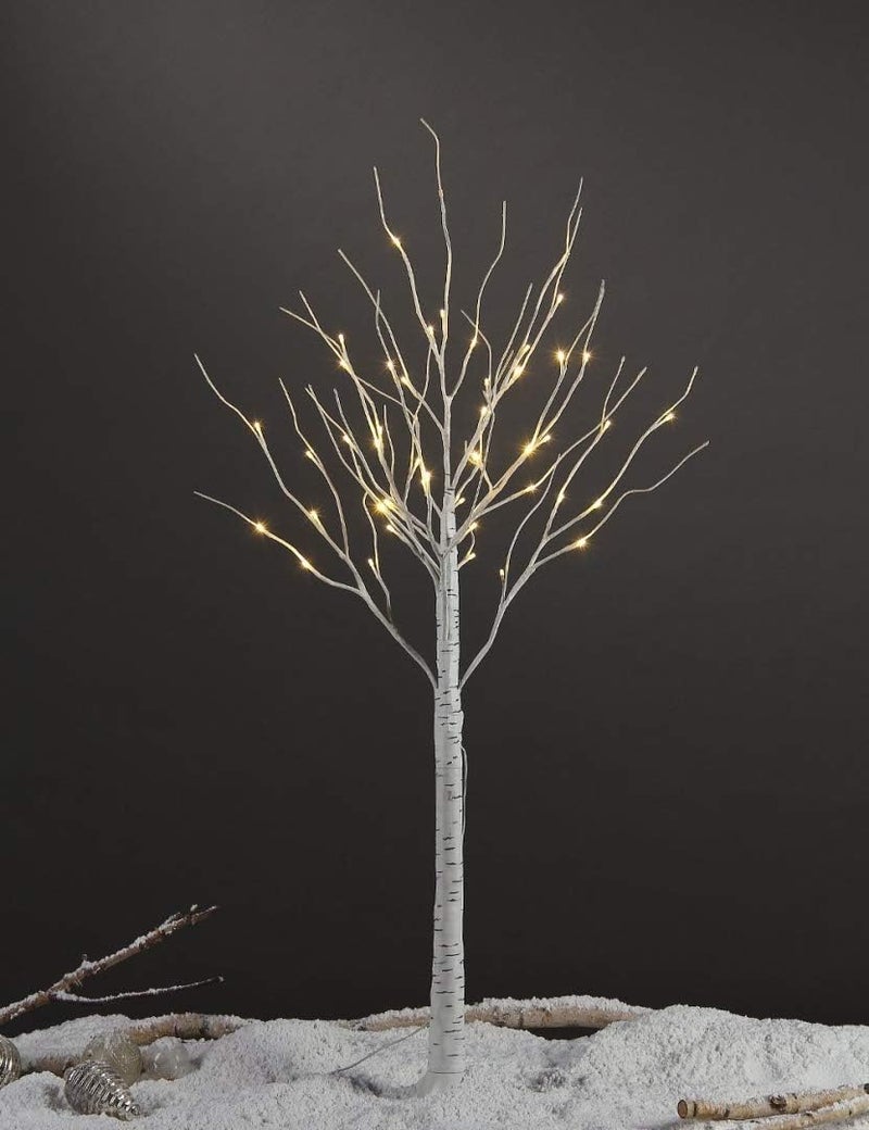 LIGHTSHARE Lighted Tree 4FT 48 LED Lighted Birch Tree for Decoration Inside and Outside Home Patio Wedding Festival Christmas Decor Warm White - Image 4