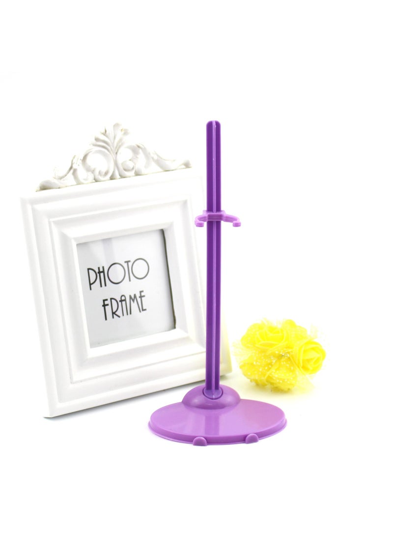 general 1 Pcs Doll Changing Doll 29Cm Wedding Dress Universal Toy Accessory Standing Clip Doll Clothing Display Stand House Miniature Scene Decor Purple