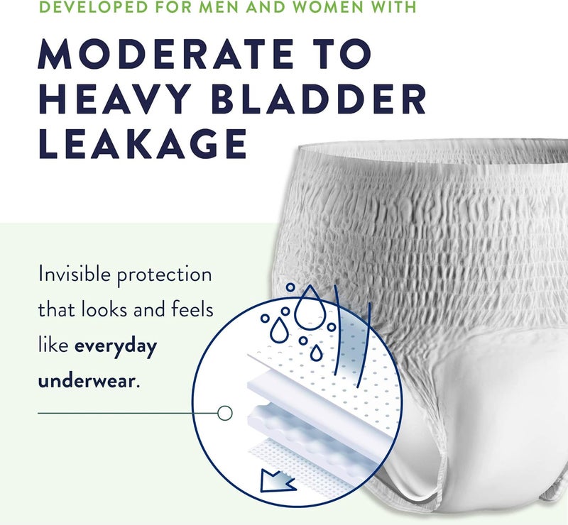 Prevail Daily Protective Underwear - Unisex Adult Incontinence Underwear - Disposable Adult Diaper for Men & Women - Maximum Absorbency - Medium - 80 Count (4 packs of 20) - Image 3
