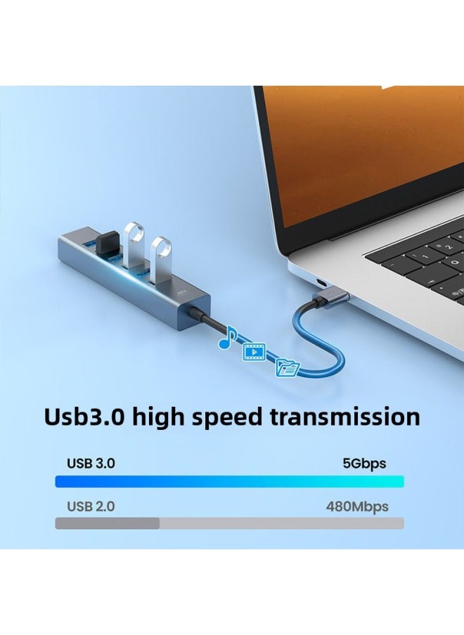 Generic Aluminum Alloy Usb3.0 Distributor Hub Splitter Computer Hub One-to-four Extender Direct Sales-Number Of Interfaces:High-end USB [seven Ports] About 1m  - Image 2