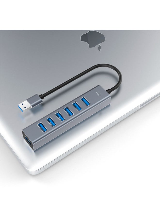 Generic Aluminum Alloy Usb3.0 Distributor Hub Splitter Computer Hub One-to-four Extender Direct Sales-Number Of Interfaces:High-end USB [seven Ports] About 1m  - Image 4