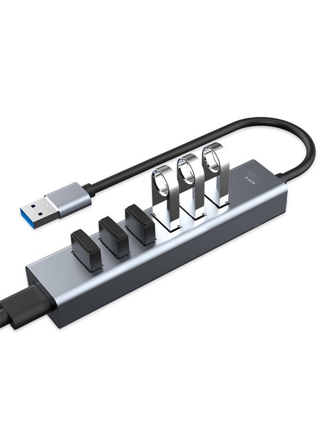 Generic Aluminum Alloy Usb3.0 Distributor Hub Splitter Computer Hub One-to-four Extender Direct Sales-Number Of Interfaces:High-end USB [seven Ports] About 1m  - Image 5