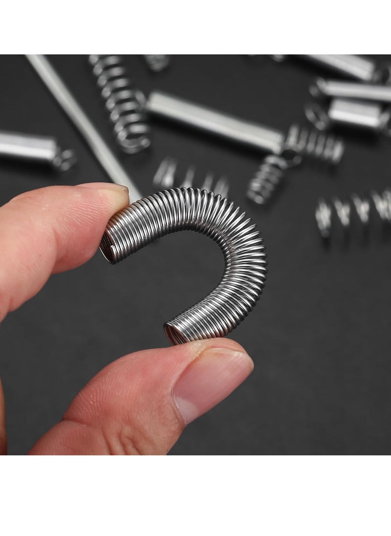 Generic - 200 Pieces Zinc Plated Spring Assortment Kit, 20 Kinds of Size Extension and Compression Spring Repair Tool Replacement Kit - Image 1