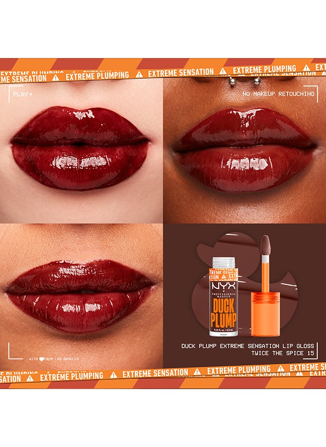 NYX PROFESSIONAL MAKEUP طلاء الشفاه الممتلئ من داك بلامب - تويس ذا سبايس  - Image 4