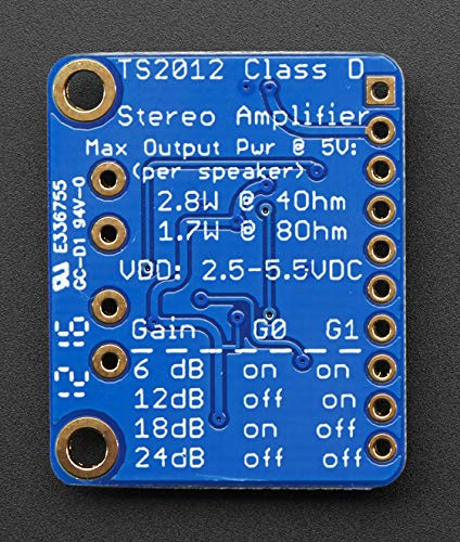 Adafruit Stereo 2.1W Class D Audio Amplifier - TPA2012 - Image 2