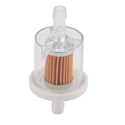 AloneGoer Set of 12, Universal 40 Micron 1/4" Inline Fuel Filter for Kawasaki 49019-0027 49019-7001 FH430V FH451V FH500V Briggs & Stratton 691035 493629 Motorcycle Motor Lawn Mower Tractor Parts - Image 5