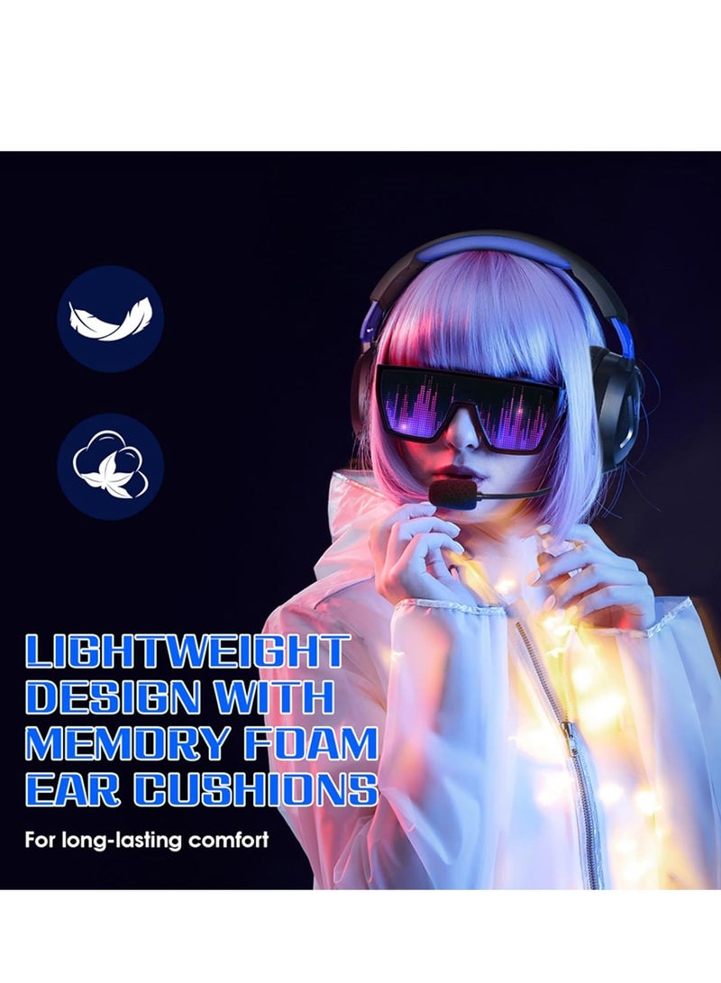 New G3100 Wired Gaming Headset – Over-Ear Headphones with Omni-Directional Microphone, Memory Foam Ear Cushions for PS5, PS4, Laptop, Tablet & Mobile Phones  - Image 3