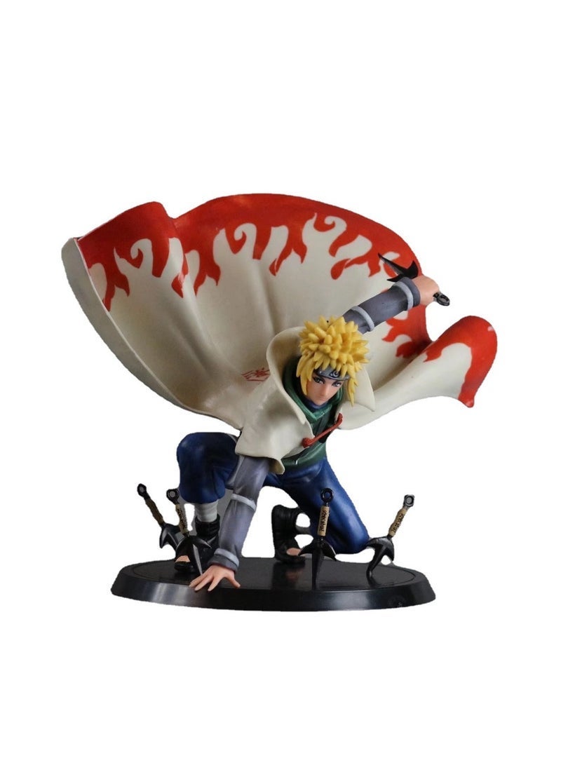 Anime Figure Toy Model Naruto Fourth Generation Hokage Boxed Ornament (14cm) - Image 1