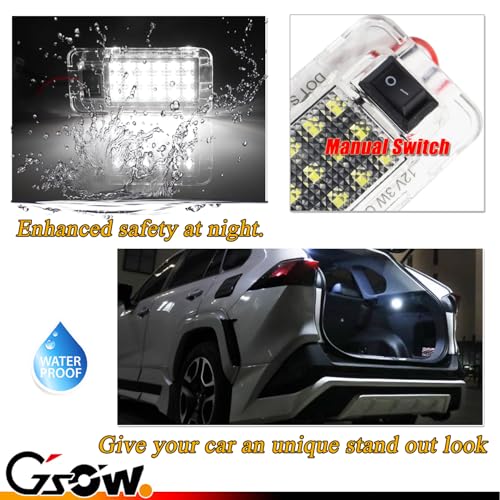 GSOWO Led Luggage Compartment Light for Toyo-ta RAV4 2022 2023 2024 2025, Cargo Lamps Decorative Atmosphere Lamp, Rav4 Accessories Trunk Ceiling Lighting, 1 PC, White - Image 3